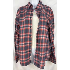 American Eagle Women's Plaid Flannel Button Down Long Sleeve Size Medium